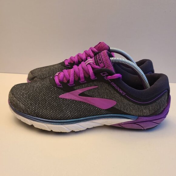 Brooks Pure Cadence 7 Purple Black Running Shoe Women's Size 8 - Picture 4 of 10